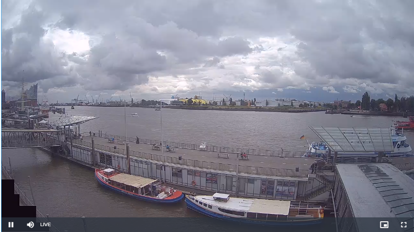 Streaming-Webcam Landungsbrücken Hamburg