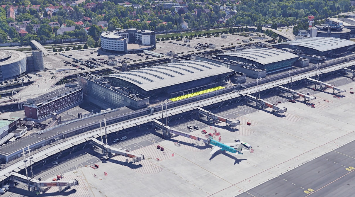 Abholen Flughafen Hamburg Terminal 1 hamburg-webcams.de